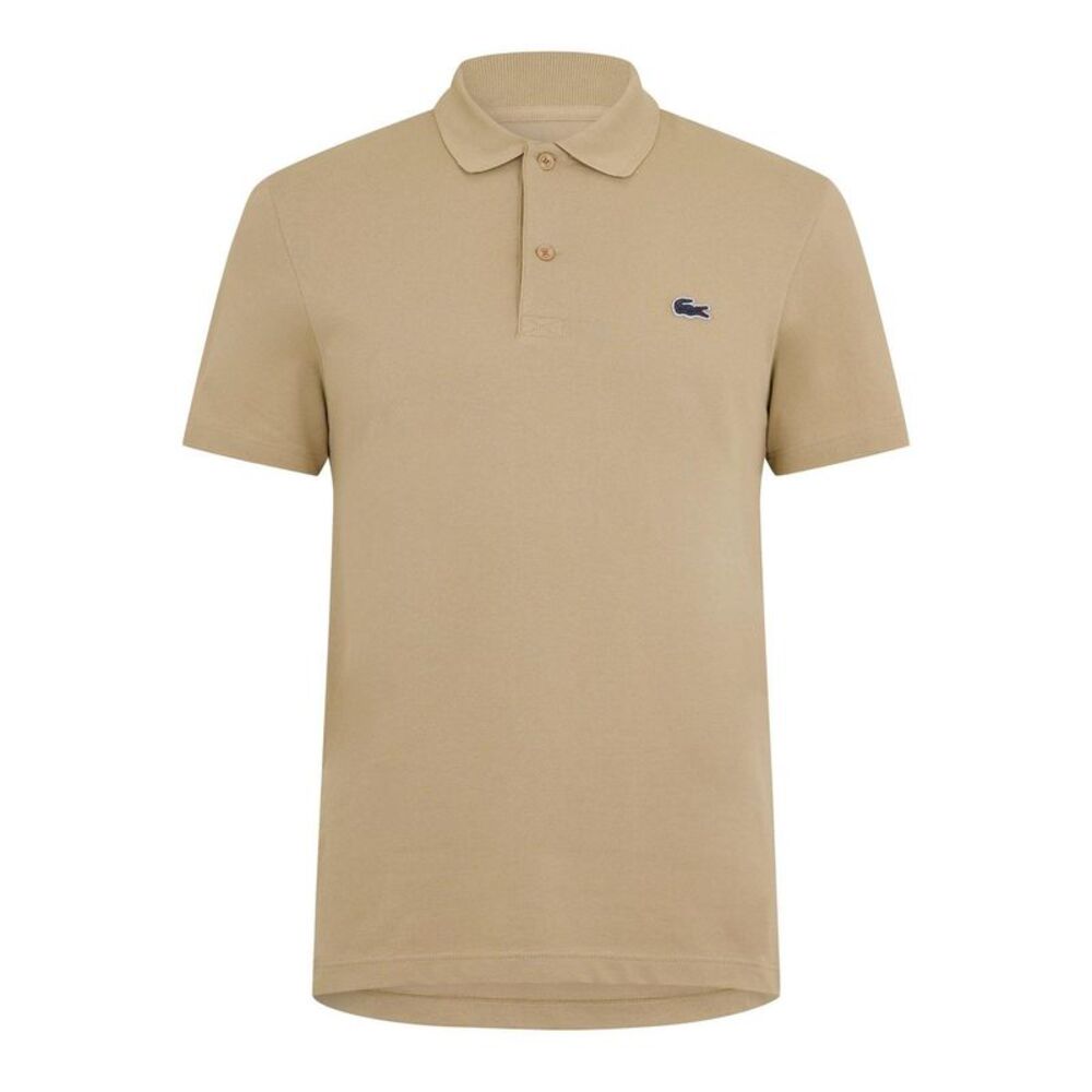 Lacoste Mens Cotton Blend Polo Shirt / Cookie